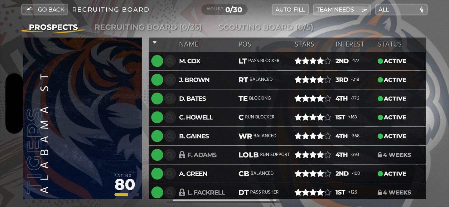 Recruiting Board