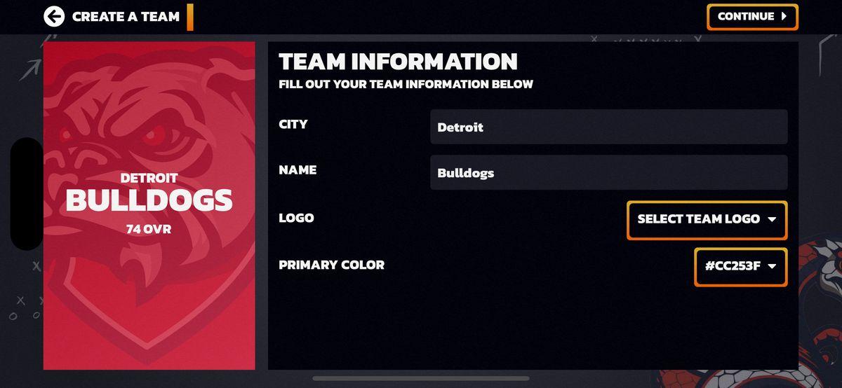 Create Team