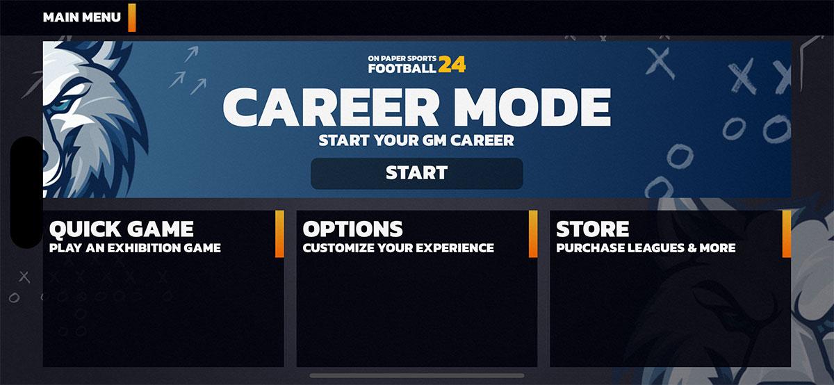 Main Menu