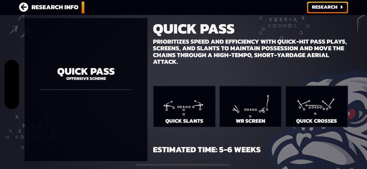 Quick Pass Play