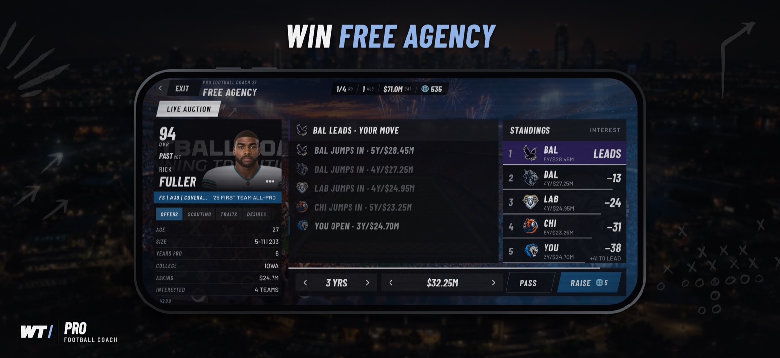 Win Free Agency